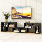 Tangkula 3 Pieces Console TV Stand, Free-Combination Entertainment Center - Image 2