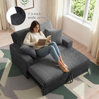 3 in 1 Convertible Sofa Bed，52.8" Pull Out Couch - Image 4