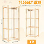 Woodure Stuffed Animal Storage & Organizer, Wooden Cute Zoo Toy Holder - Image 3