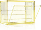 Clear Yellow Acrylic Figure Display Case by MSHOMELYDIRECT