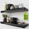 BAOBAB WORKSHOP Wood Floating Shelves by BAOBABWORKSHOP