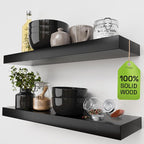 BAOBAB WORKSHOP Wood Floating Shelves by BAOBABWORKSHOP