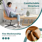 OLIXIS Criss Cross Legged Chairs Armless No Wheels Wide Seat Height Adjustable - Image 5