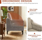 TLSUNNY Mid-Century Accent Chair, Modern Upholstered Chenille Armchair & Padded - Image 4