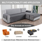 Genina Sofa Armrest Cover, Anti-Slip Armchair Slipcovers - Image 4