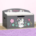 DIBSIES Personalized Creative Wonders Toy Box, Unicorns & Rainbows, 30 x 19.25 by DIBSIES
