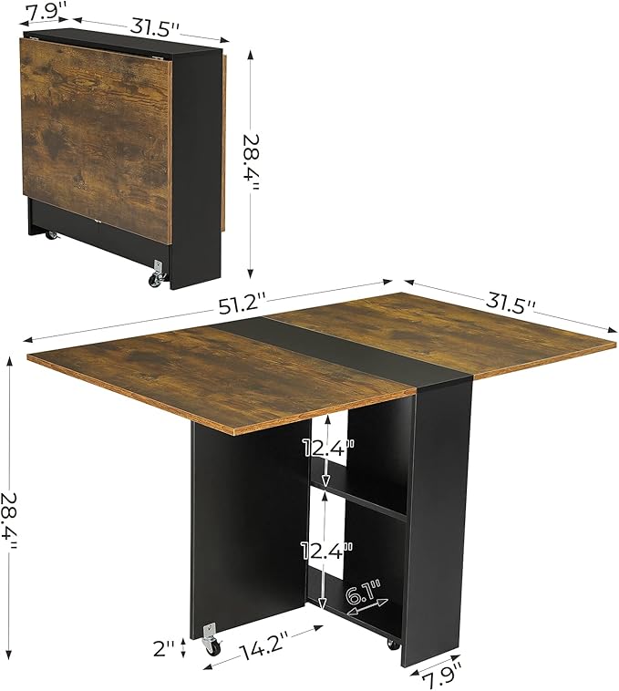 Tiptiper Folding Dining Table - Image 3