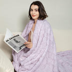 Aganear Fleece Throw Blanket for Couch Sofa 50"x60" Purple | Lightweight Fuzzy - Image 6