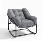 GarveeLife Outdoor Lazy Rocking Chair, Single Metal Rocker - Image 8