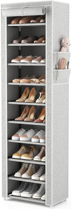 VTRIN Vertical Narrow Shoe Rack Organizer Tall Shoe Rack by VTRIN