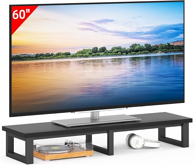 YAOHUOO 45" Large TV Riser for 32-60 inch TV, TV Riser Stand Shelf by YAOHUOO