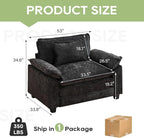 Oprisen Modular Sectional Sofa, Comfy Cloud Couch Sectional Sofa, Chenille Sofa - Image 2