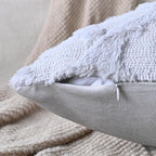 Set of 2 Soft Moroccan Throw Pillow Covers 22x22 Inch Plush Boho Decorative - Image 5