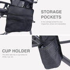 EVER ADVANCED Oversized Folding Rocking Camping Chair, Padded Portable Rocker - Image 6