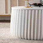46.46'' White Round Coffee Table Set of 2 - Image 7