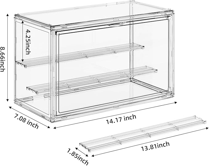 Clear Acrylic Display Case for Collectibles 3 Layer Hobby Figure Display Case - Image 3