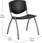 Flash Furniture Hercules Series Plastic Contoured Lobby Chairs - Image 3