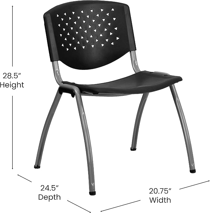 Flash Furniture Hercules Series Plastic Contoured Lobby Chairs - Image 3