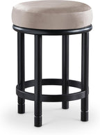 Meridian Furniture 977Taupe-C Monette Collection Art Deco Counter Stool by MeridianFurniture