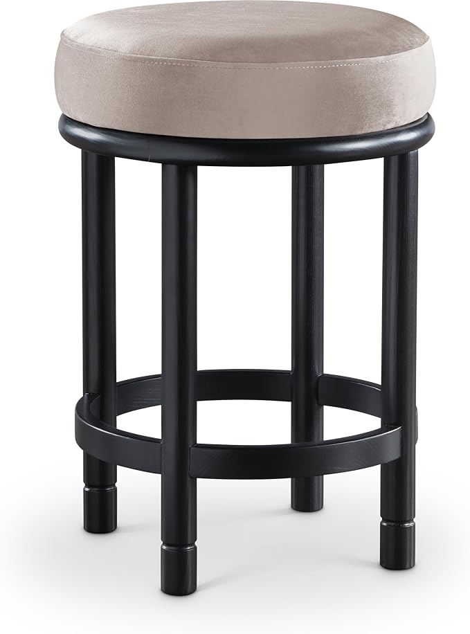 Meridian Furniture 977Taupe-C Monette Collection Art Deco Counter Stool by MeridianFurniture