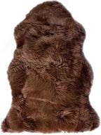 HUAHOO Premium Genuine Sheepskin Rug Brown Real Australia Sheepskin Natural by HUAHOO