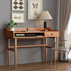 Vintage-Style Desk with Scandinavian Flair, Computer or Laptop Desk, Writing by ukorua