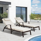 Outdoor Chaise Lounge Chairs Set of 2 - Image 2