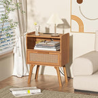 Lerliuo Rattan Nightstands Set of 2 - Image 5