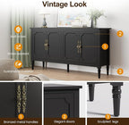 FansaFurn Console Table, Wood Buffet Sideboard, Media Credenza - Image 3