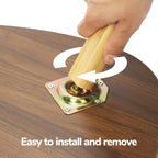 BAMEOS Bamboo Nesting Triangle End Table - Image 3