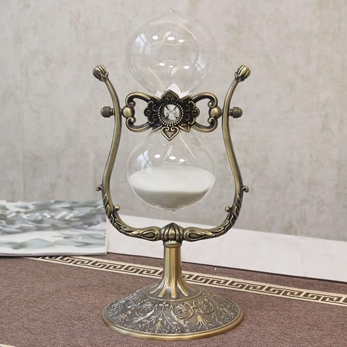 Hourglass Timer, 15 Minutes Hourglass Timer, Hourglass Desk Decor，Embossed - Image 2