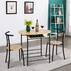 VINGLI 3 Piece Dining Set, Small Kitchen Table Set - Image 3