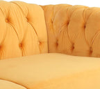 AVZEAR 3 seat Sofa, Velvet Sofa Living Room Large Sofa Modern Chesterfield - Image 8