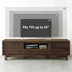 Amada 58" TV Stand for TVs up to 65 Inch, Fluted Entertainment Center - Image 3