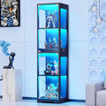 BROTTAR Glass Display Cabinet, 4-Tier Curio Cabinets by BROTTAR