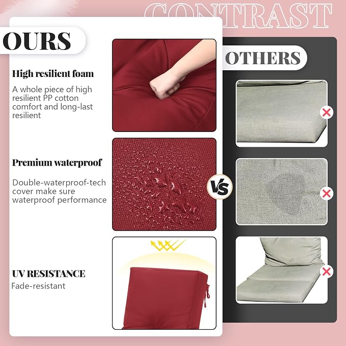 Outdoor Chaise Lounge Cushions - Image 5