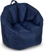 Big Joe Milano Bean Bag Chair for Kids, Durable Easy-Clean Navy Smartmax - Image 8