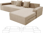 ZNSAYOTX Sectional Couch Covers, Stretch Jacquard Slipcovers by ZNSAYOTX