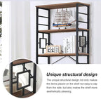HOMISSUE Bookcase, 6-Tier Tall Bookshelf Metal Bookcase and Bookshelves - Image 4