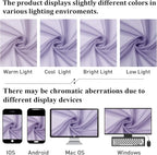 Lavender Sheer Curtains 90 Inches Long 2 Panels Set, Light Filtering Solid - Image 7