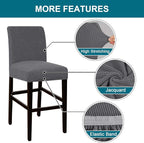 Turquoize Stretch Bar Stool Cover Counter Stool Pub Chair Slipcover - Image 4