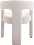 RIVOVA Modern Barrel Dining Chairs Set of 2, Linen Upholstered Accent Side Chair - Image 6