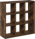 Furinno Cubicle Book Shelf, 9-Cube Bookshelf, Extra Thick Frame Reversible by Furinno-FitsYourSpaceFitsYourBudget