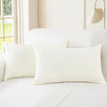 CaliTime Decorative Couch Throw Pillow Covers 26 X 16 Inches Cream | Pack of 2 by CaliTime