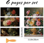 6 Sheets Large Flower Rub on Transfers - Image 2