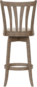 Hillsdale 29.5" Savana Wood Swival Bar Height Stool - Image 9