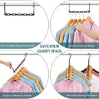 AMKUFO Closet Organizers and Storage 20 Pack Hanger Organizer Magic Hangers - Image 2
