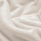 BEDELITE Fleece Blanket Soft Plush Oversized Bed Blanket Beige 120"x120" | - Image 6