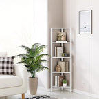 TUTOTAK Corner Shelf with LED Light, 5-Tier Corner Bookshelf - Image 8
