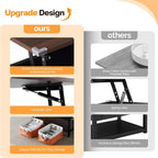 VINGLI 36" Lift Top Coffee Table - Image 4
